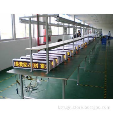 P6 Yellow Color Programmable LED Taxi Sign (taxi roof)